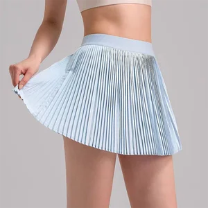 Custom High Quality Tennis Skirt Pleated Sporty and Fashionable Quick-Drying Badminton Golf Short Skirt That Covers Buttocks