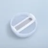 Milky white body white sheet-light gray silicone