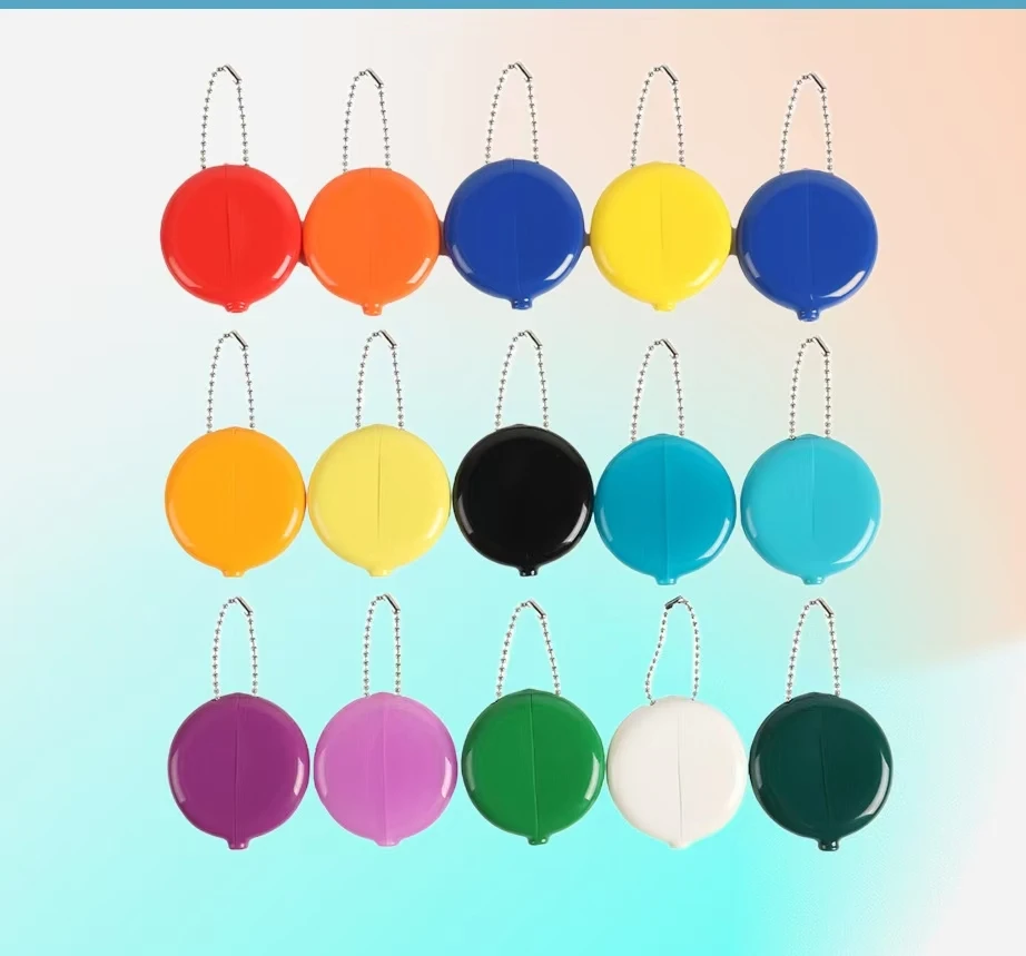 Silicone Round Coin Purse with Cartoon Logo Printing Zipper Key Bag Portable Handheld Small Storage Bag preview 5