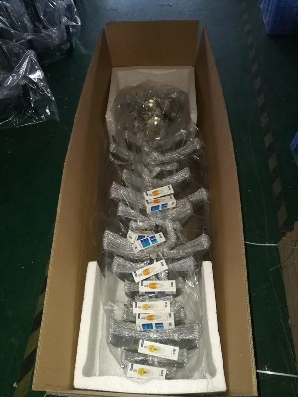 
Новые большие современные люстры из нержавеющей стали на цепочке для столовой 