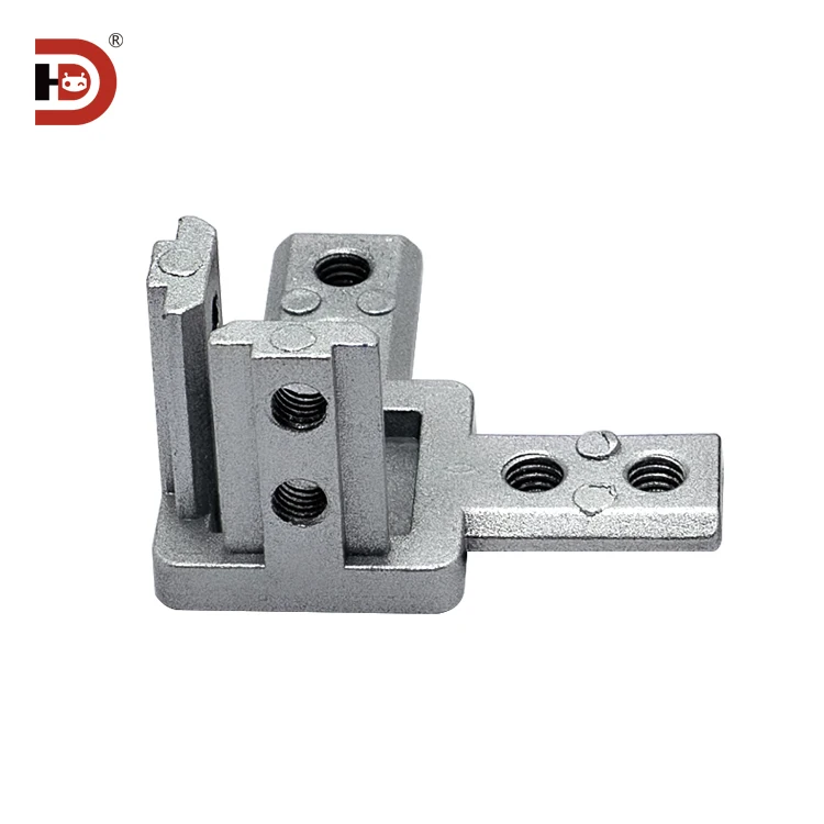 Three Way Connector 4040 Aluminum Profile Accessory L-shaped Right Angle Connector Hidden Bracket Cast Aluminum Fixing Seat supplier