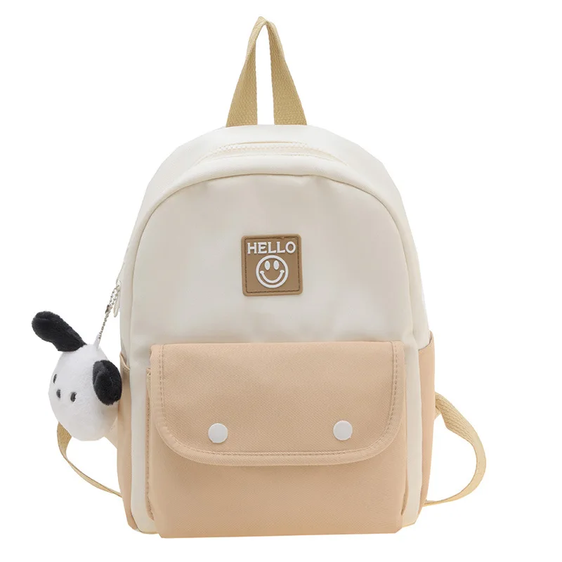 New Children's Kindergarten Schoolbag Boys Microfiber Synthetic Leather Solid Color Chil aperçu 10