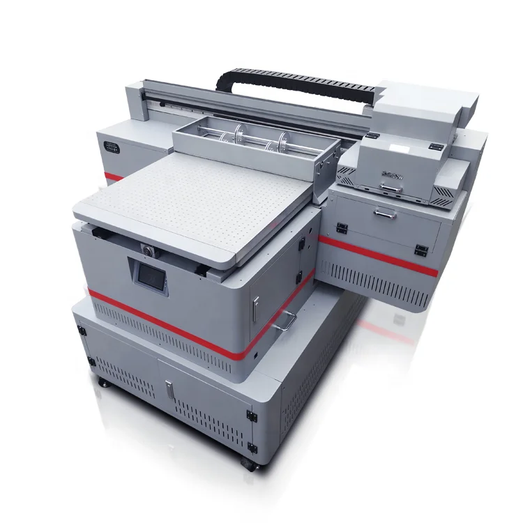 A1 6090 Tiles Printer Playing Card Printing Machine Poster Printer Guitar Pick Printing Machine with Triple TX800 Print Heads