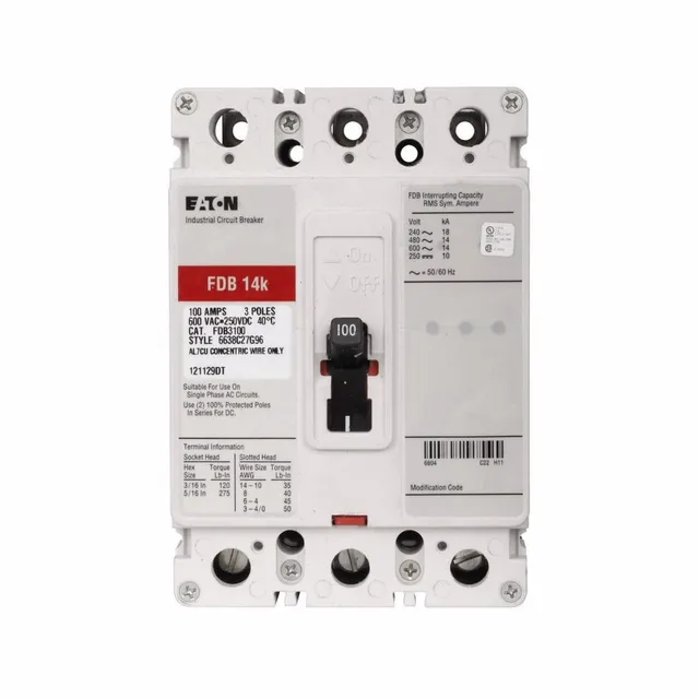 Original Brand New FDB3150 Molded Case Circuit Breaker for PLC