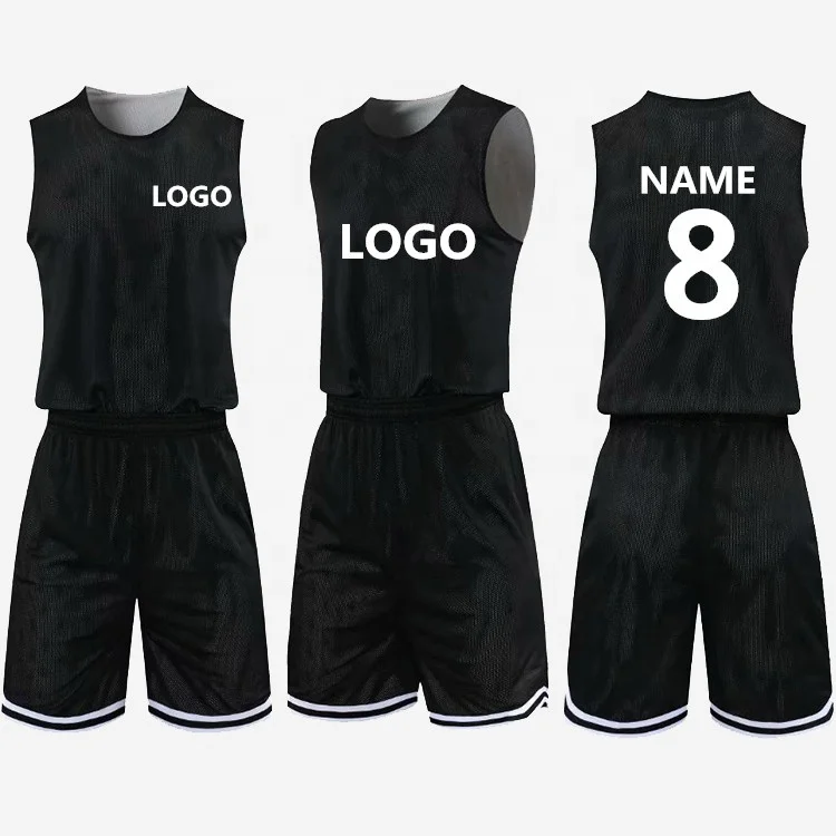  Topeter Basketball Jersey, Reversible Training Uniforms with  Shorts for Athletic Practice Sports for Men(Black L) : Clothing, Shoes &  Jewelry