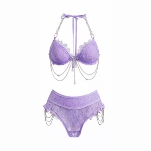 Top Hot Lace Bra with Glistening Gold Embroidery Scalloped Longline Band Sexy Underwear Women Lingerie for Lady New Lace Bra