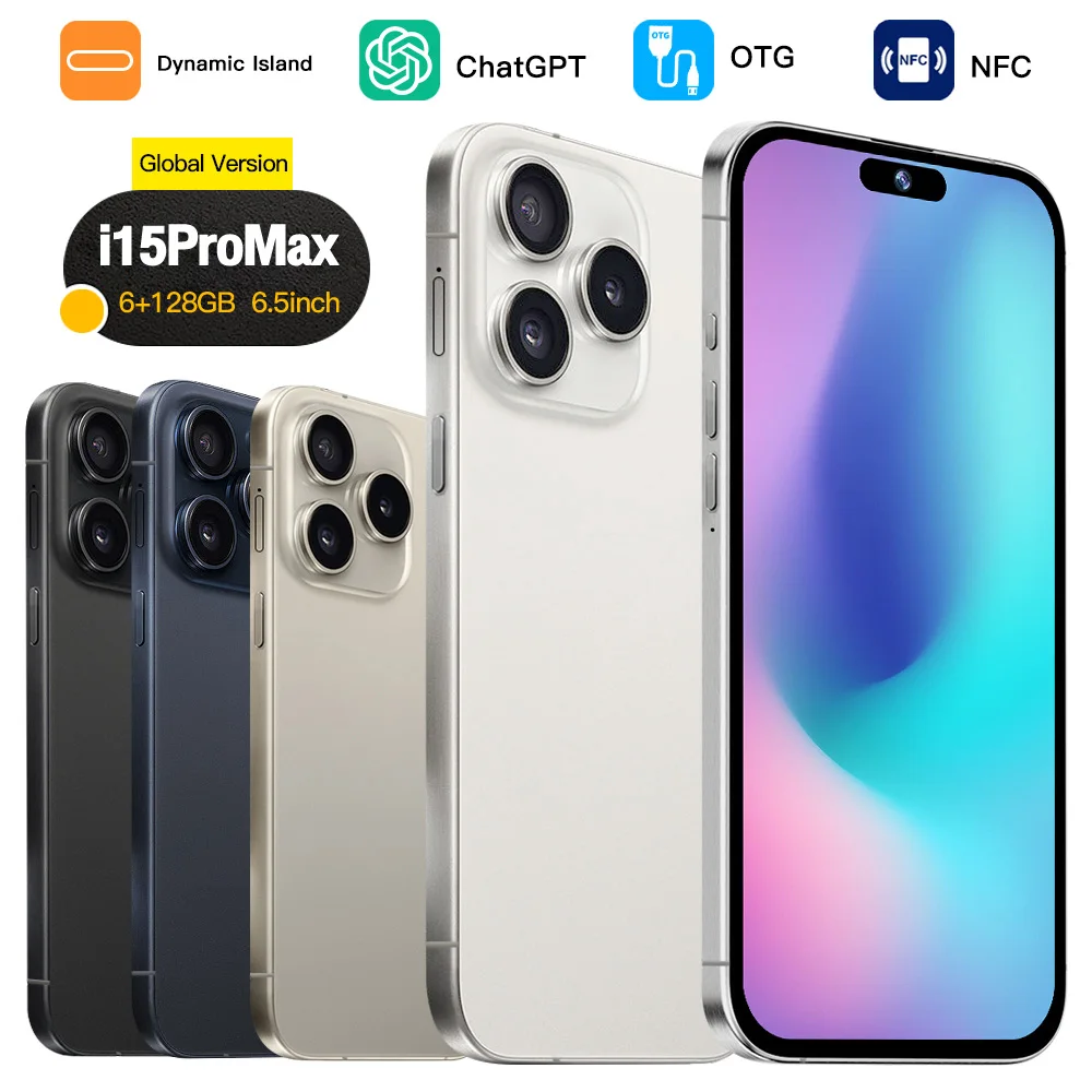 Slimoro Low Price Mini Feature I For Phone 15 Pro Max Original Mobile Phone Smartphone 5G 15 Pro Max 16 15 14 I16 Android 14 13