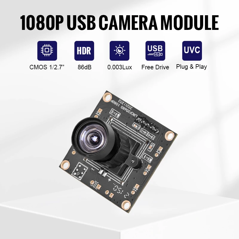 PS5268 1080P USB Camera Module Low-light 0.003Lux WDR 86dB 2MP CMOS Sensor Mini SDK Compatible Raspberry Windows Linux details
