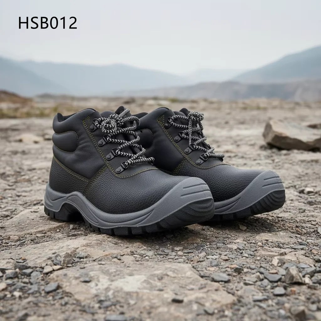 HY, Calzature di sicurezza per uomini destinati a lavoratori di magazzino, con suola resistente ad acidi e alcali; stivali da lavoro pesanti per costruzioni di ponti e per la sicurezza; in vendita HSB012