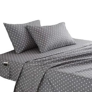 Prime Quality Luxury Wholesale Egyptian Cotton Bedding Set Grey Bed Sets- Laconic for Kids