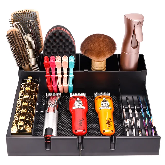 Hair styling tool storage box baking oil brush, comb trimmer tool rack