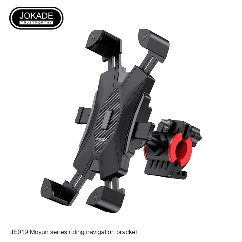 JOKADE Universal Bike Handlebar Mount Adjustable Bicycle Cycle Phone Holder Shockproof Bike Mobile Phone Holder for Motorcycle