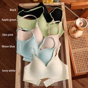 Private Label Ultra-thin Soft Support Fitness Comfortable Gathering Breathable Seamless Bra for Women