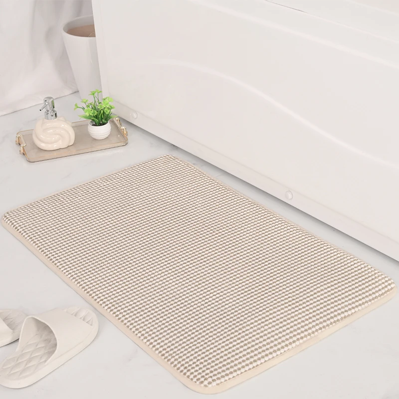 Quick-Dry Anti-Slip Memory Foam Bath Mat - Comfortable, Eco-Friendly Bathroom Rugs and Mats, Ideal Bath Mats for Bathroom, Plush Floor Mats for Adults