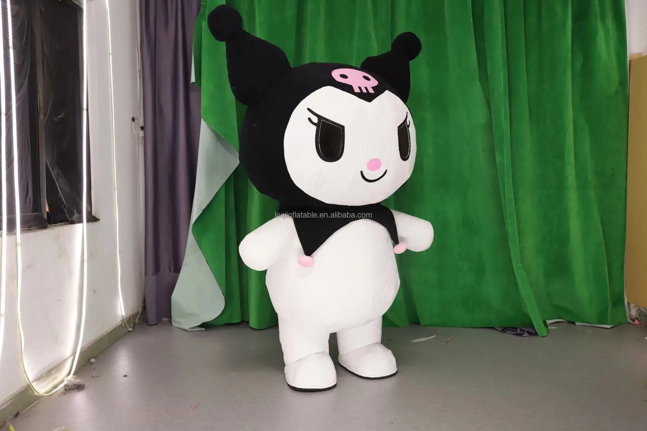 Funny Cosplay Cartoon Character Inflatable Kuromi Mascot Costume For ...