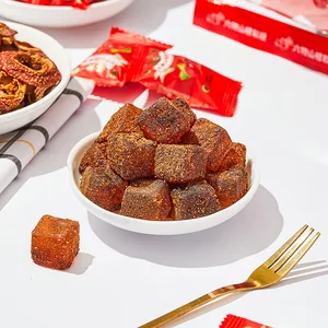 Hawthorn Soft Candy with Fruity Flavor Coated Six-Ingredient Paste Leisure Snacks in Bulk Bag