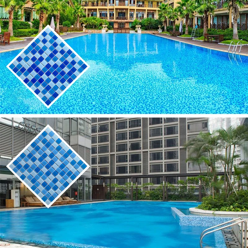 Wholesale Ceramic Swimming Pool Mosaic Tile Chinese Design Style Glass Mosaic Tile for Pools Graphic Design Solution Capability