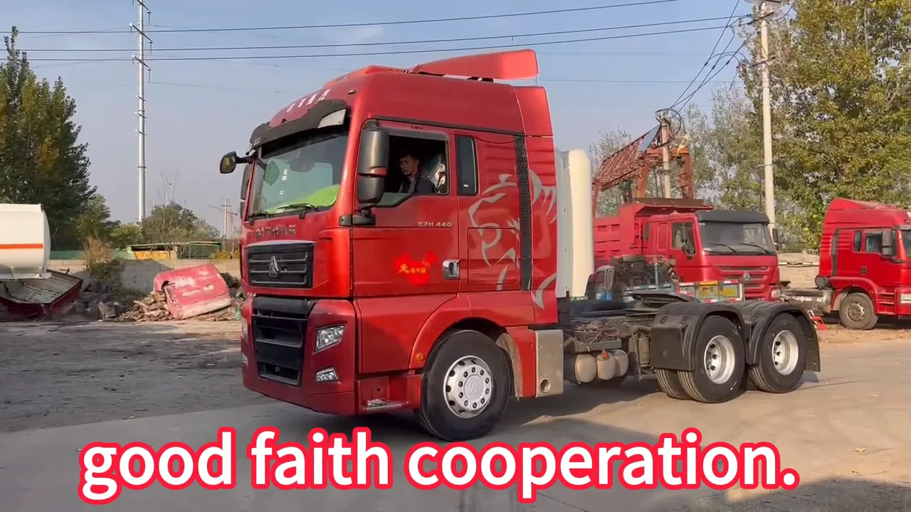 Used Sino Sitrak C7h Heavy Duty 6x4 440hp Cng Tractor Truck Used