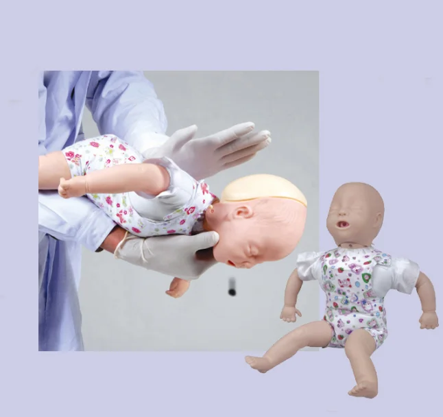 Biological Model Teaching Aids Baby First Aid Training Doll Infant CPR and  Airway Obstruction Training Manikin Model