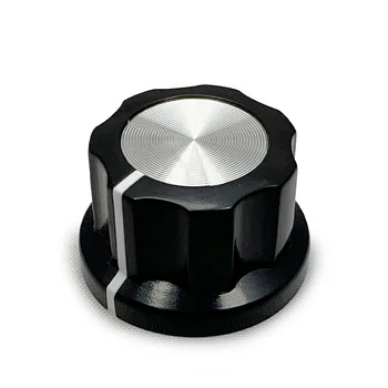 Potentiometer Knob for Mixer 23mm Guitar Pedal Knobs Mixer Synth Rotary Encoder D Shaft Indicator Knob