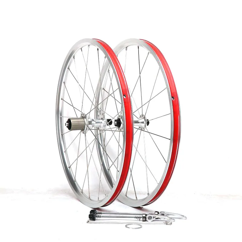 Paire De Roues BMX 20 Pouces - Jantes Alliage Noir, Moyeu 16T, Poignées étoile (Neuves)
