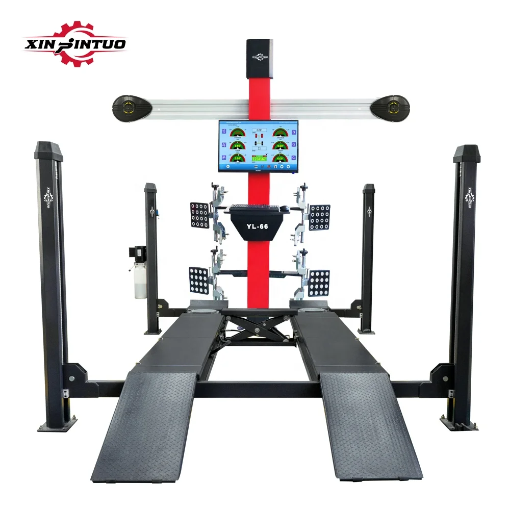 Xinjintuo 3d Wheel Alignment Maintenance Equipment Tyre Tire Changer Fitting Changing Balancer Balancing Machine 4 Post Car Lift