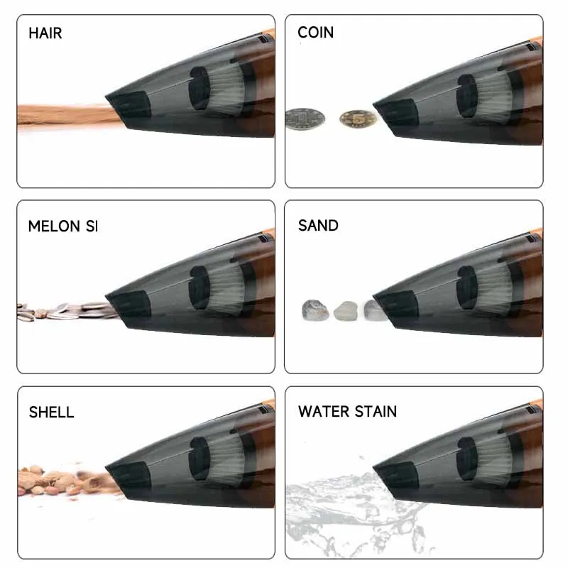 PCMOS Portable 12V Wet & Dry Auto Vacuum Cleaner Custom Logo High-Power ABS Material Colour Change Wireless For Cars - view 5