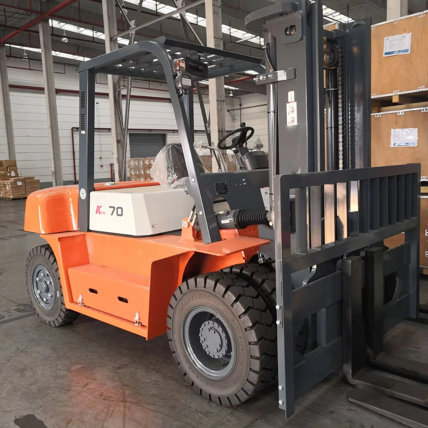 7 0 тонный дизельный вилочный погрузчик CPCD70 с наиболее широко используемым для продажи