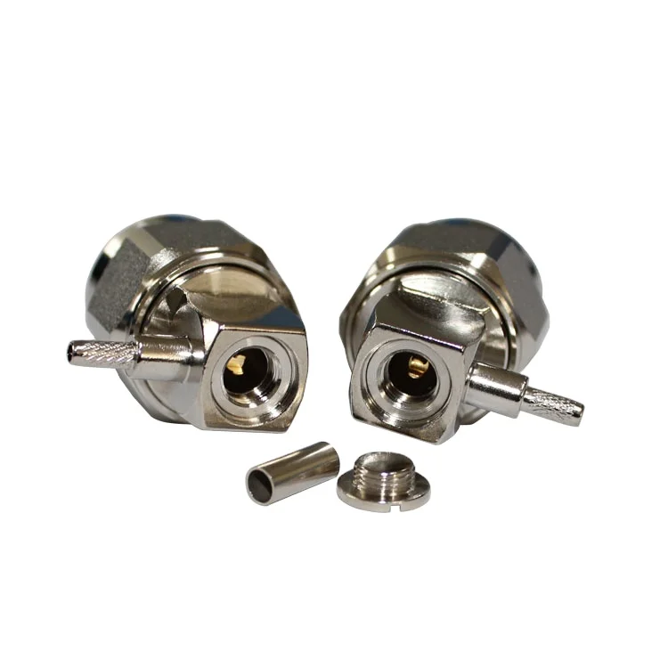 product manufacturer supplied n c jw15 coaxial connector n male angle connector crimp rg316 rg174 cable-3