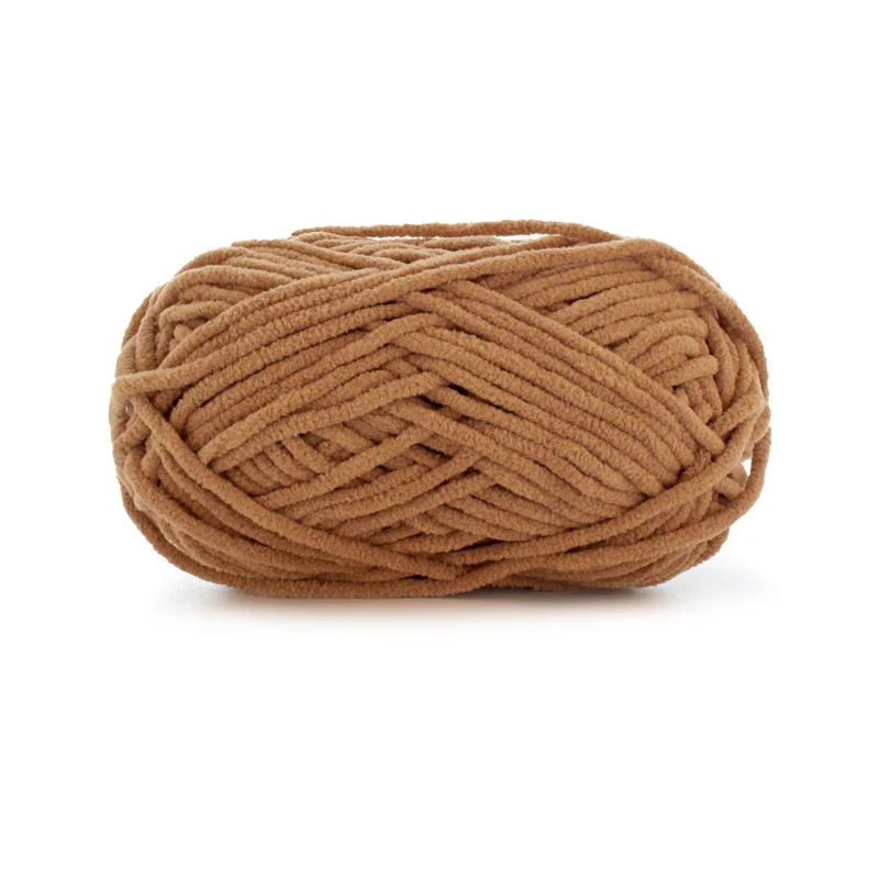 Factory Direct Eco-Friendly Machine Washable 100 Polyester Skein-friendly Chenille Fancy Yarn
