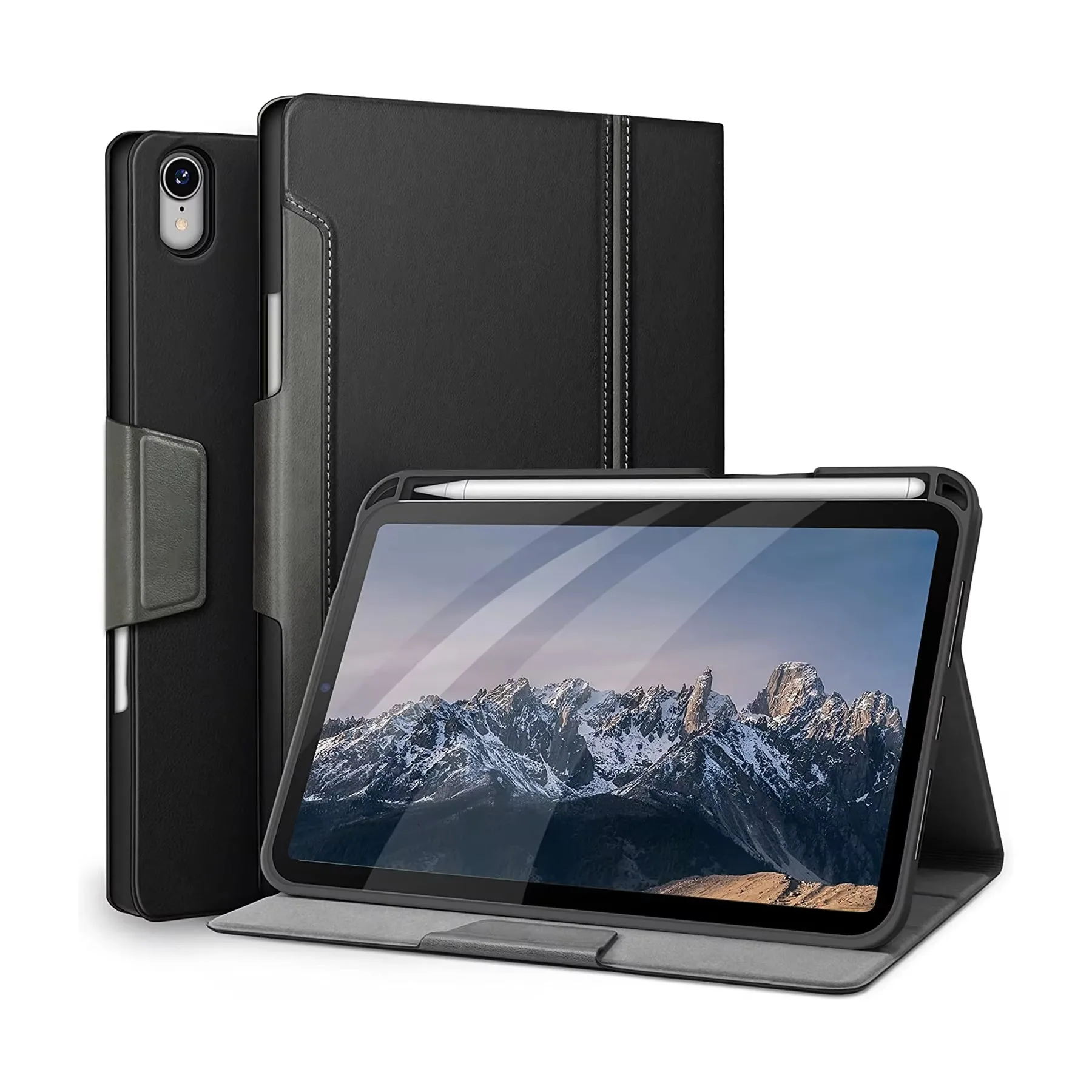 Laudtec Custom Pu Leather Tablet Case Adjustable Angle Stand Cover Daily Use Customized Logo For Ipad Pro 11/12.9 Air Pbk324