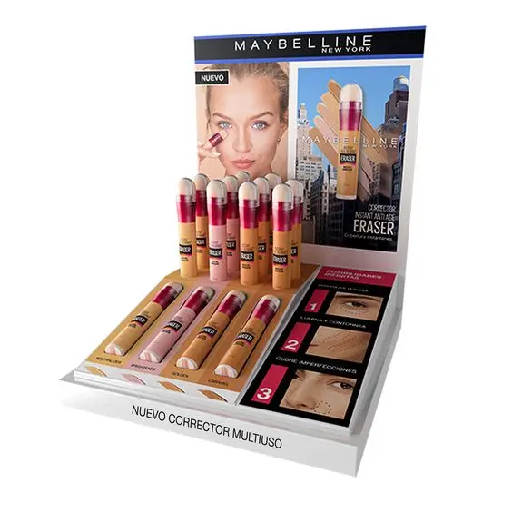 Bevis Customized Eyelash Eyeliner Extension Make up Display Stand Cosmetic Display Rack for Retail Store