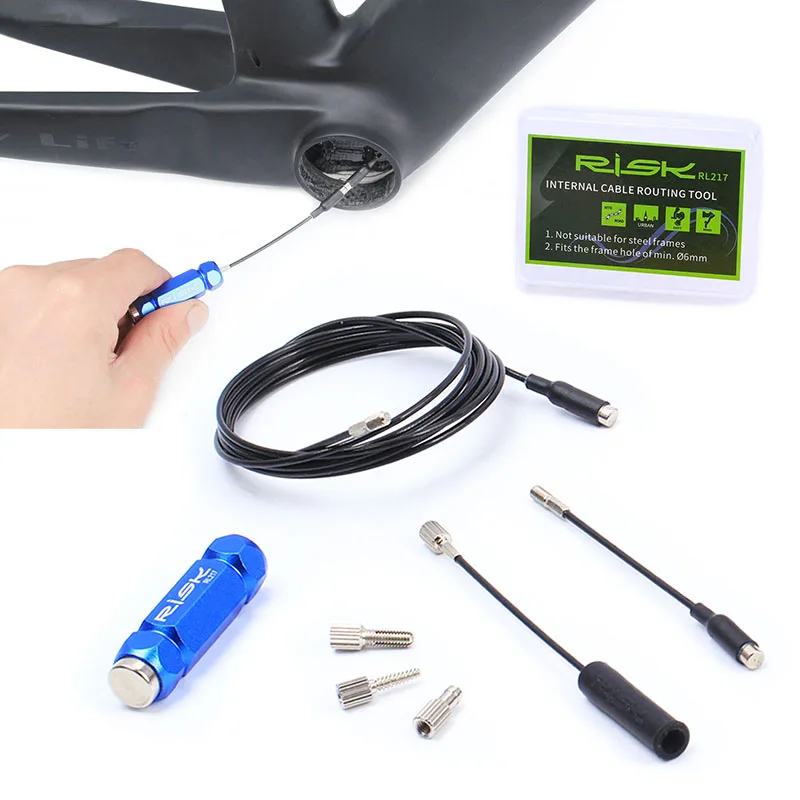 RIDERACE Bicycle Internal Cable Routing Tool for Bike Frame Shift Wire Shift Cable Hydraulic Wire Inner Cable Guide With Magnet