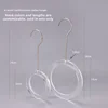 A set of acrylic scarf rings