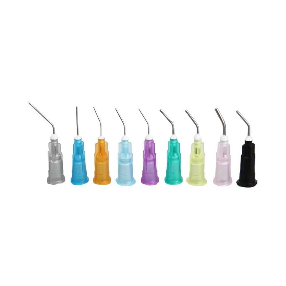 Dental irrigating needle Disposable Pre-Bent Tips used to smear dental liquid and rinse the affected area dental needle