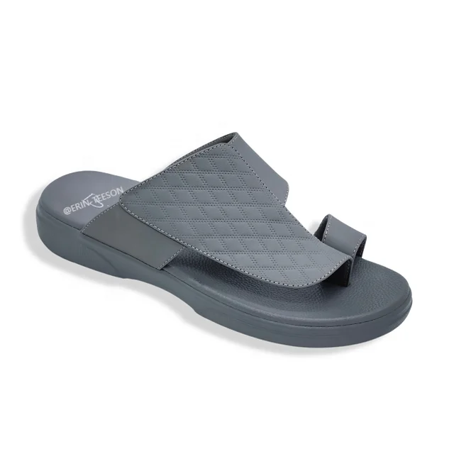 Ramadan Men's Sandals Handmade High Quality Pu Leather Soft Sole Lightweight Arabian Men's Sandals Gulf Slippers