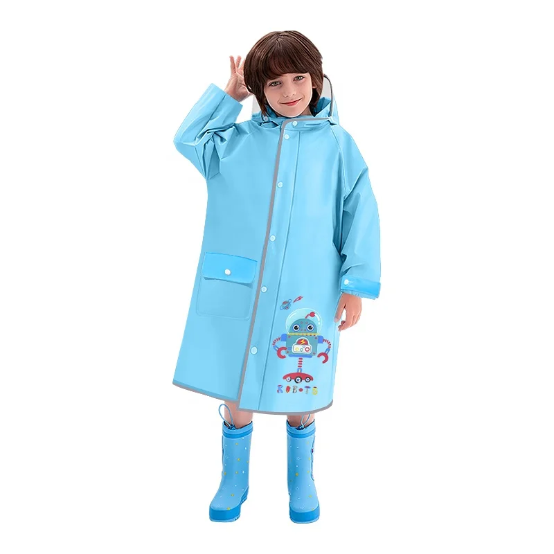 Children Cute Girls Child rain coat Jacket Waterproof raincoat Printed for Kids Camping