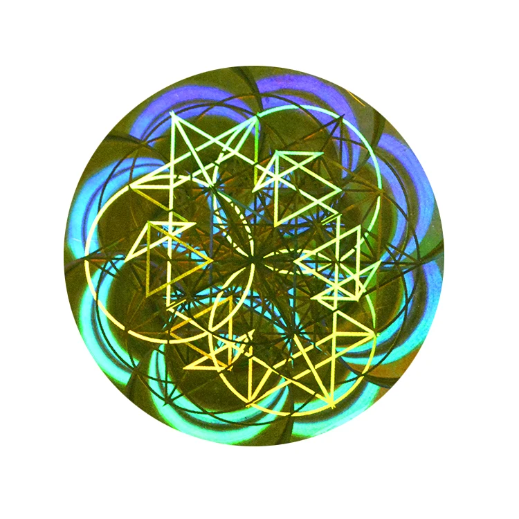 Customer Printing Holographic Sticker Circle Safety Seal 3D Hologram Sticker Custom for Security Label