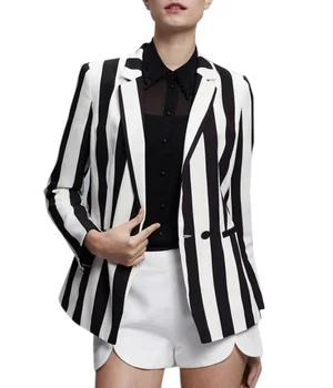 black and white striped jacket