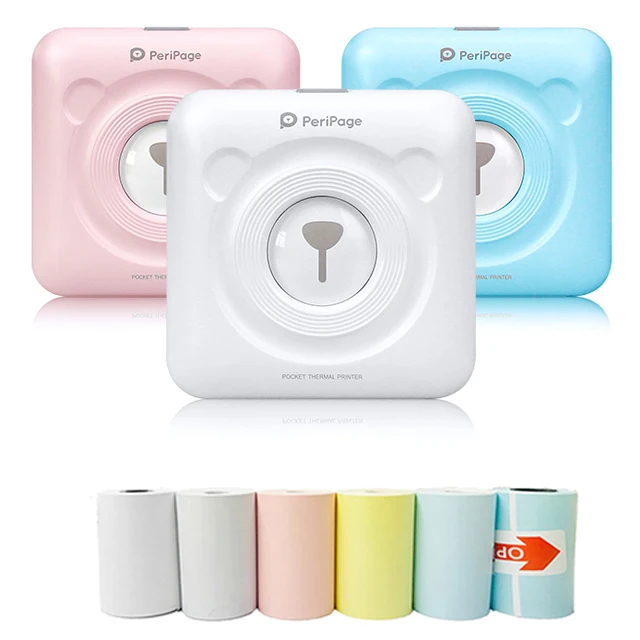 Peripage A6 304dpi Pos58 Portable  Handheld Sticker Machine Mini Photo Printer for Mobile Android Phone with Free APP