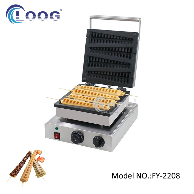 Electric Lolly Waffle Maker / Waffle Stick Maker / Stick Waffle Maker  Machine