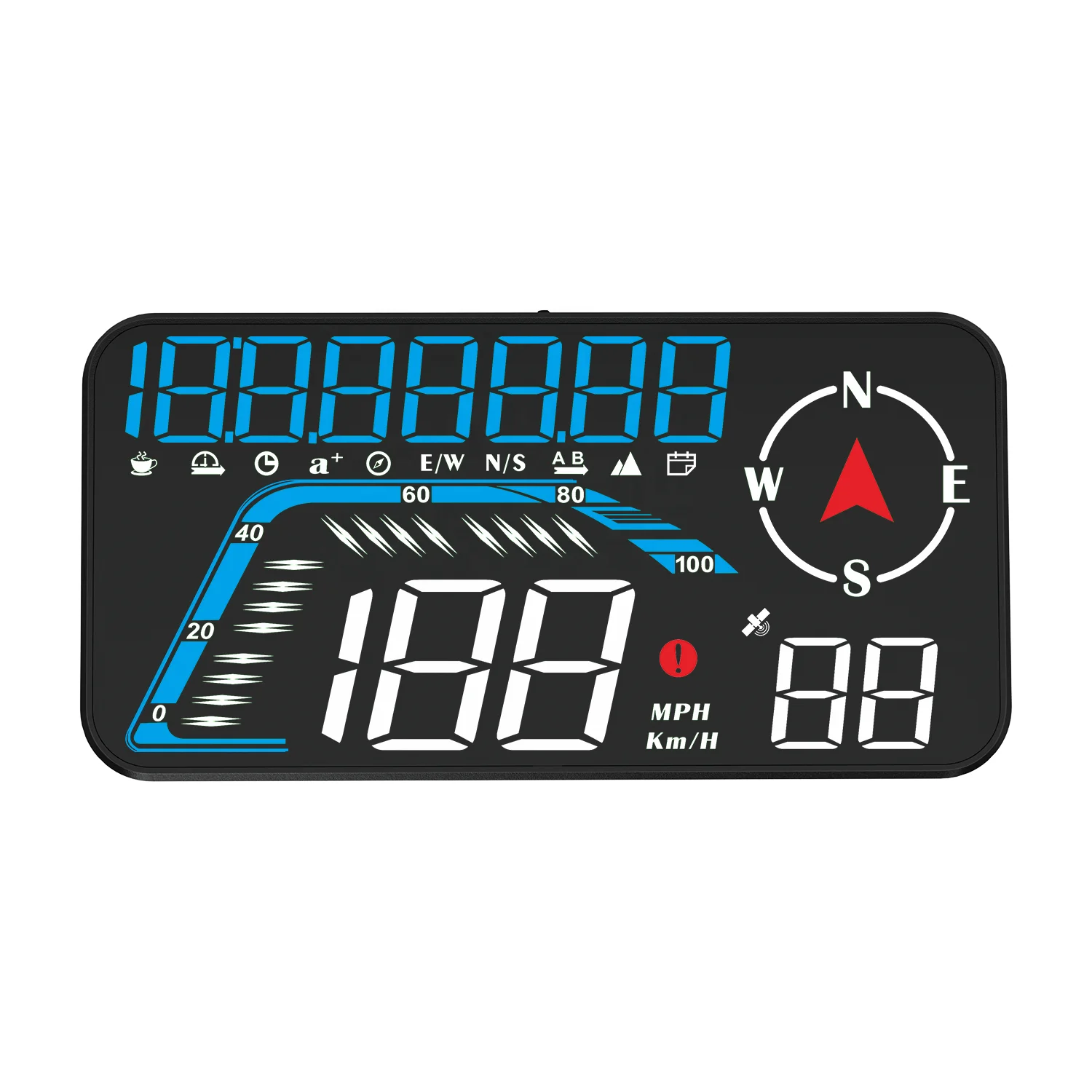 2023 WiiYii G12 GPS Speedometer Display Speed Driving Distance Direction Head up Display for All Vehicle