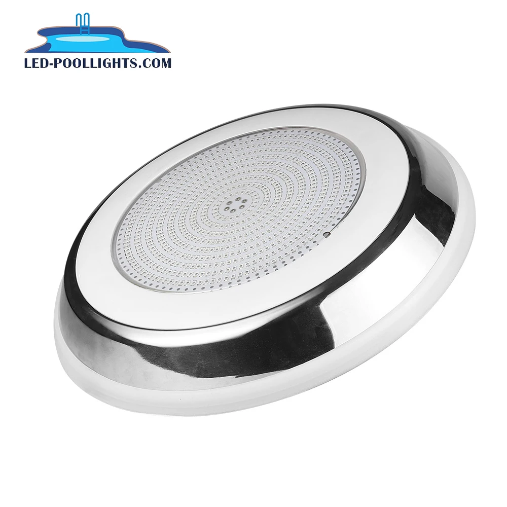 Classic RGB Pool Light IP68 Waterproof 316 Stainless Steel Surface Mounted Swimming Ponds Fountains 12V Outdoor Warm Green Blue