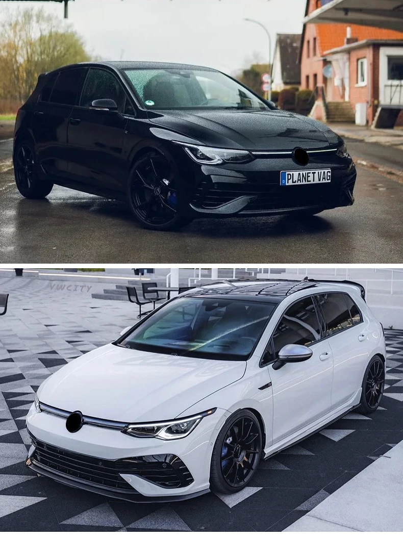 R Style Car Auto Body Kit High Quality Front Bumper With Grill Abs