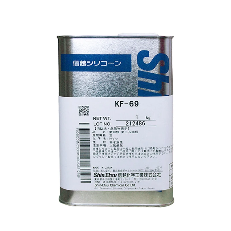 Shin Etsu KF-69 Softener High-Temperature Industrial Silicone Lubricant  Anti-Blooming Coating for Textile Auxiliaries Silica Gel