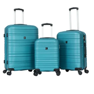 SPECIAL DESIGN 3PCS/SET ABS TROLLEY LUGGAGE SET WHOLESALE PRICE  DOUBLE WHEELS