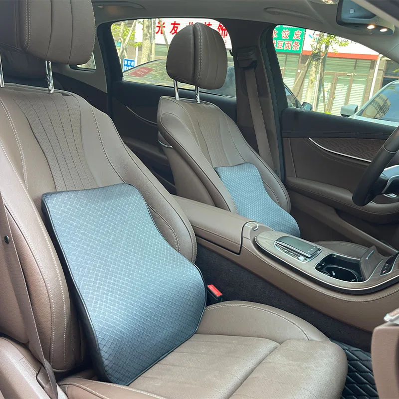 Универсальная мягкая дышащая поясничная Подушка, поддерживающая подушка, Автомобильная подушка с медленным восстановлением формы, поясничная Подушка с 3D эффектом Памяти, автомобильная поясничная подушка