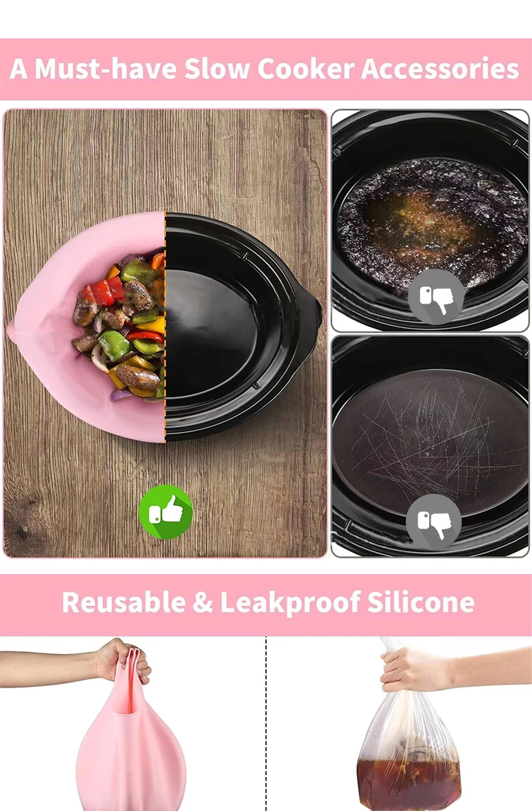 New Food Grade Liners Dishwasher Safe Easy Clean Leakproof Reusable