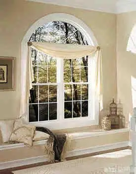 Grill Design PVC Half Circle windows Arch windows with Tempered Glass for French
