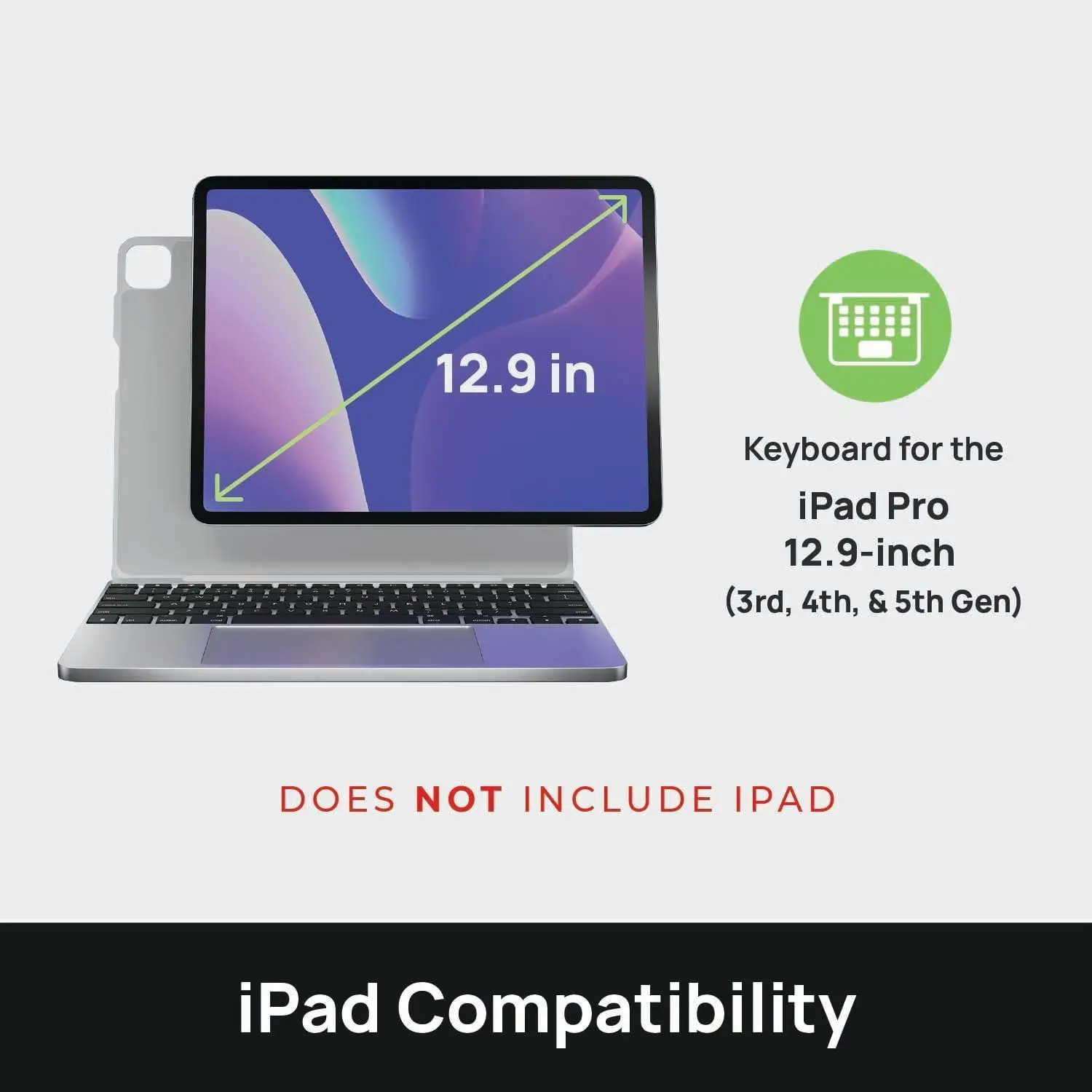 product wireless keyboard case with multi touch track pad for ipad pro 11  ipad air 11 with magnetic snapfit case space gray laudtec-9